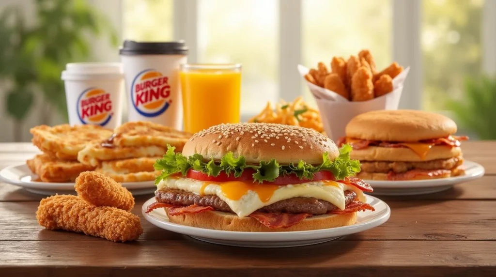 Burger king's breakfast menu