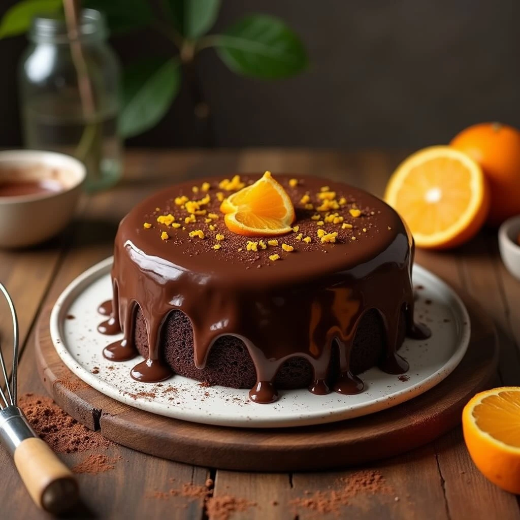 Chocolate Orange Almond Cake