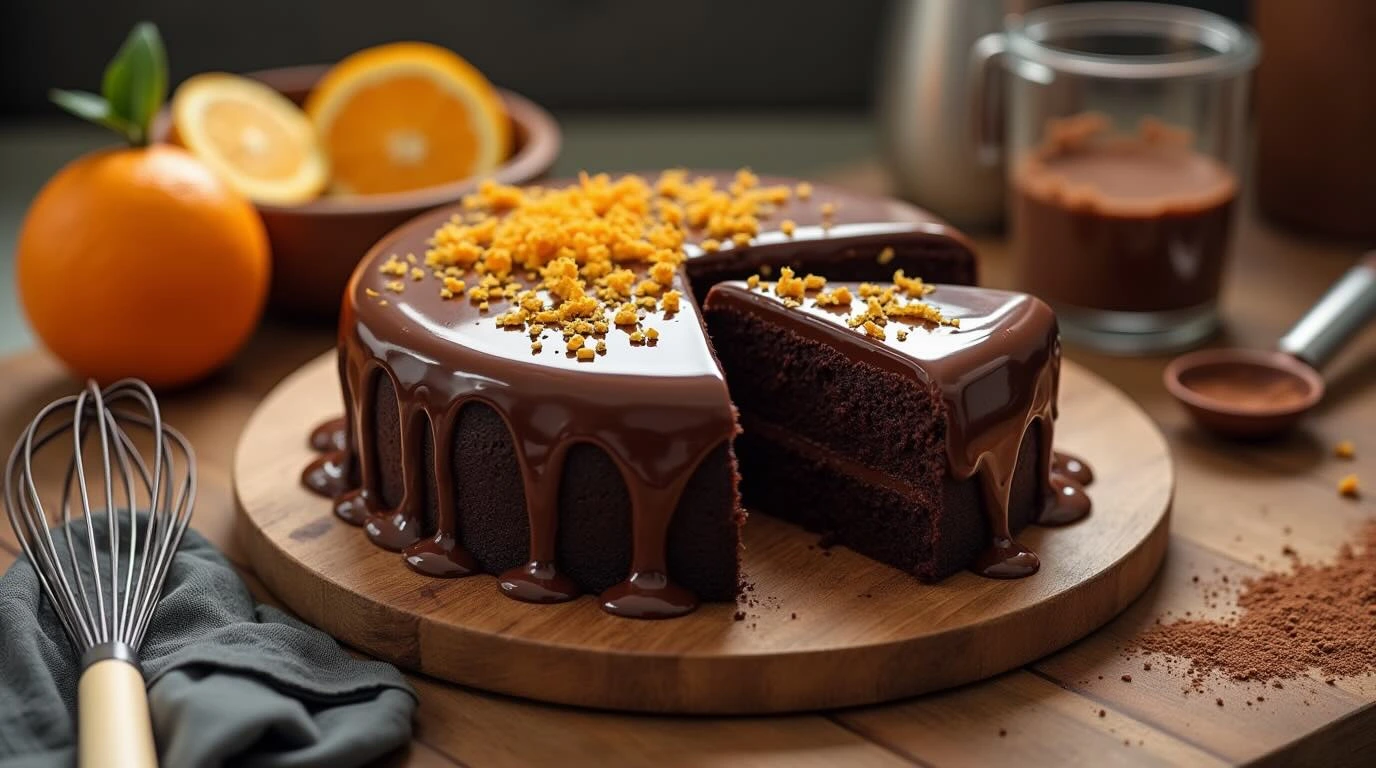 Chocolate Orange Almond Cake