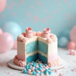 Gender reveal cake