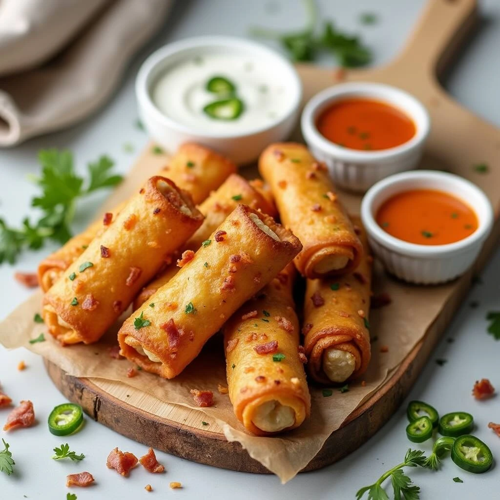 Jalapeno Popper Egg Rolls