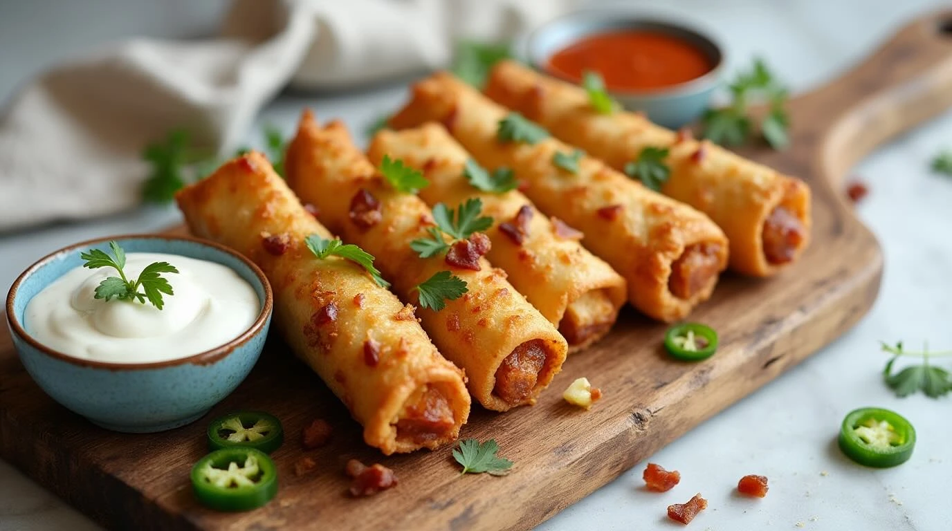 Jalapeno Popper Egg Rolls