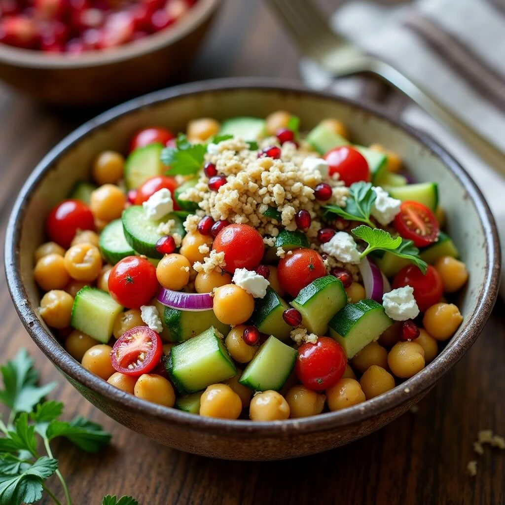 Moroccan Spiced Chickpea Salad 