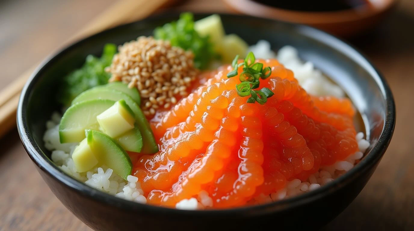 Salmon Roe Rice Bowl