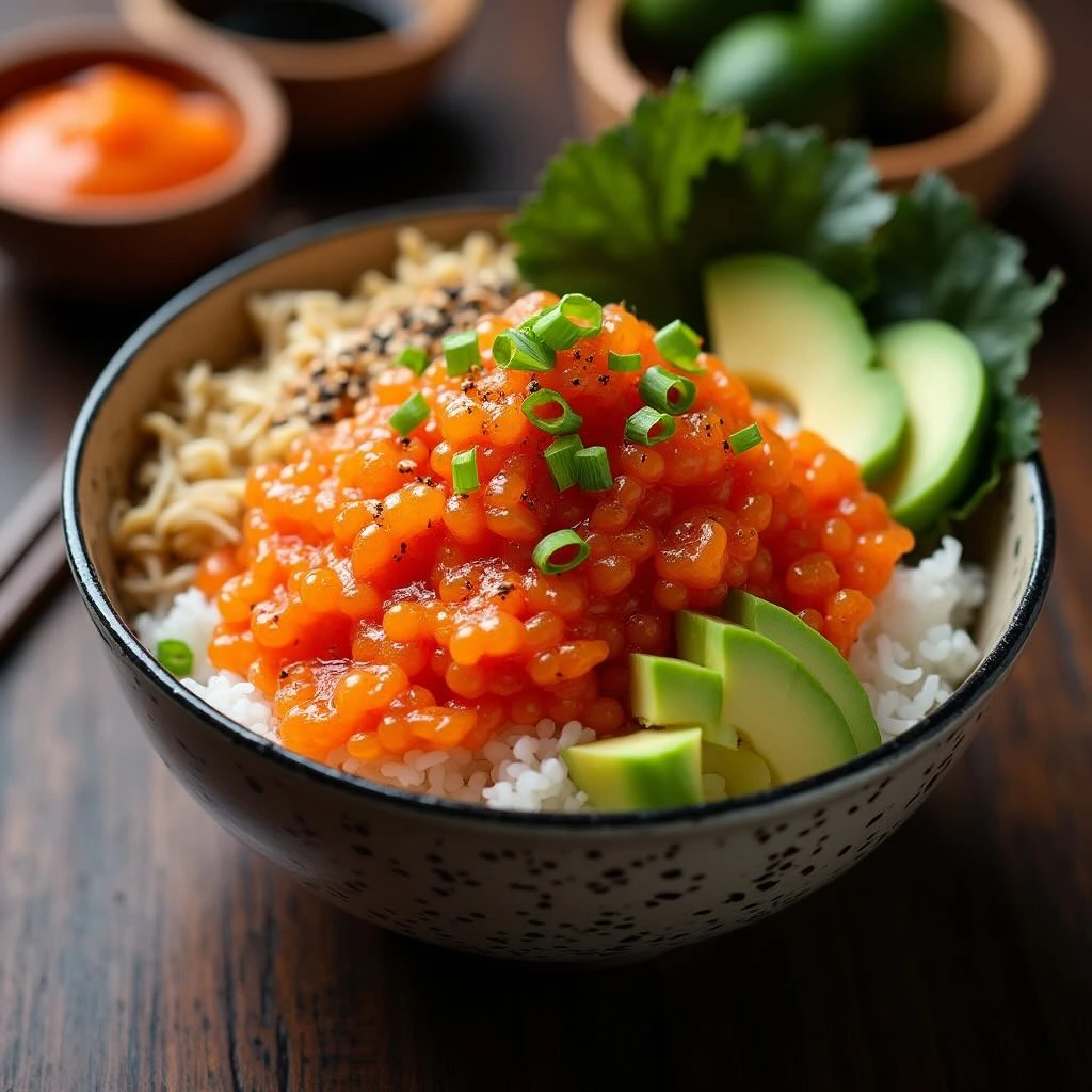 Salmon Roe Rice Bowl