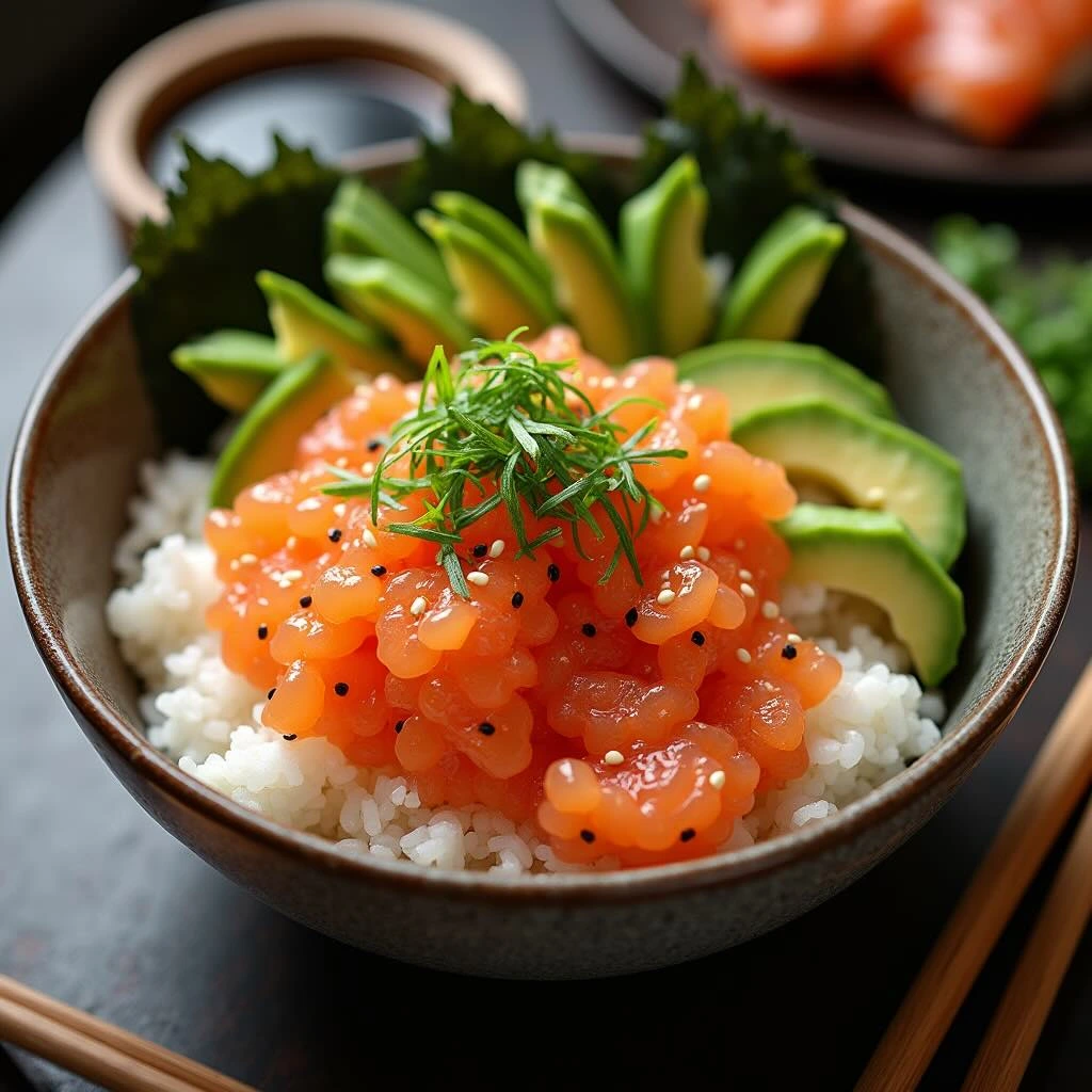 Salmon Roe Rice Bowl