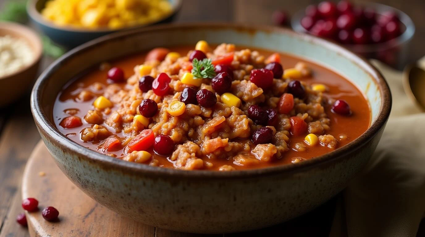 Cranberry Turkey Chili