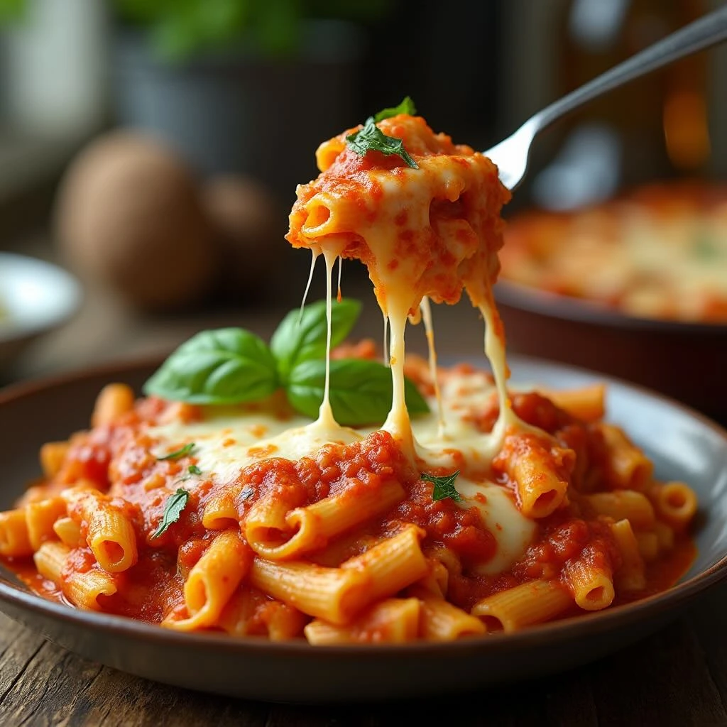 Meatless Baked Ziti recipe