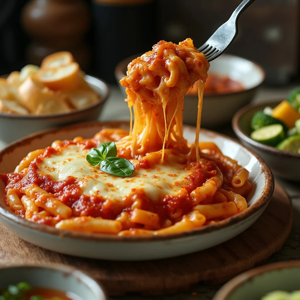 Meatless Baked Ziti recipe